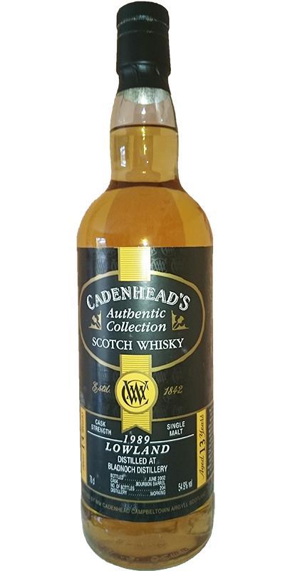 Bladnoch 1989 CA Authentic Collection