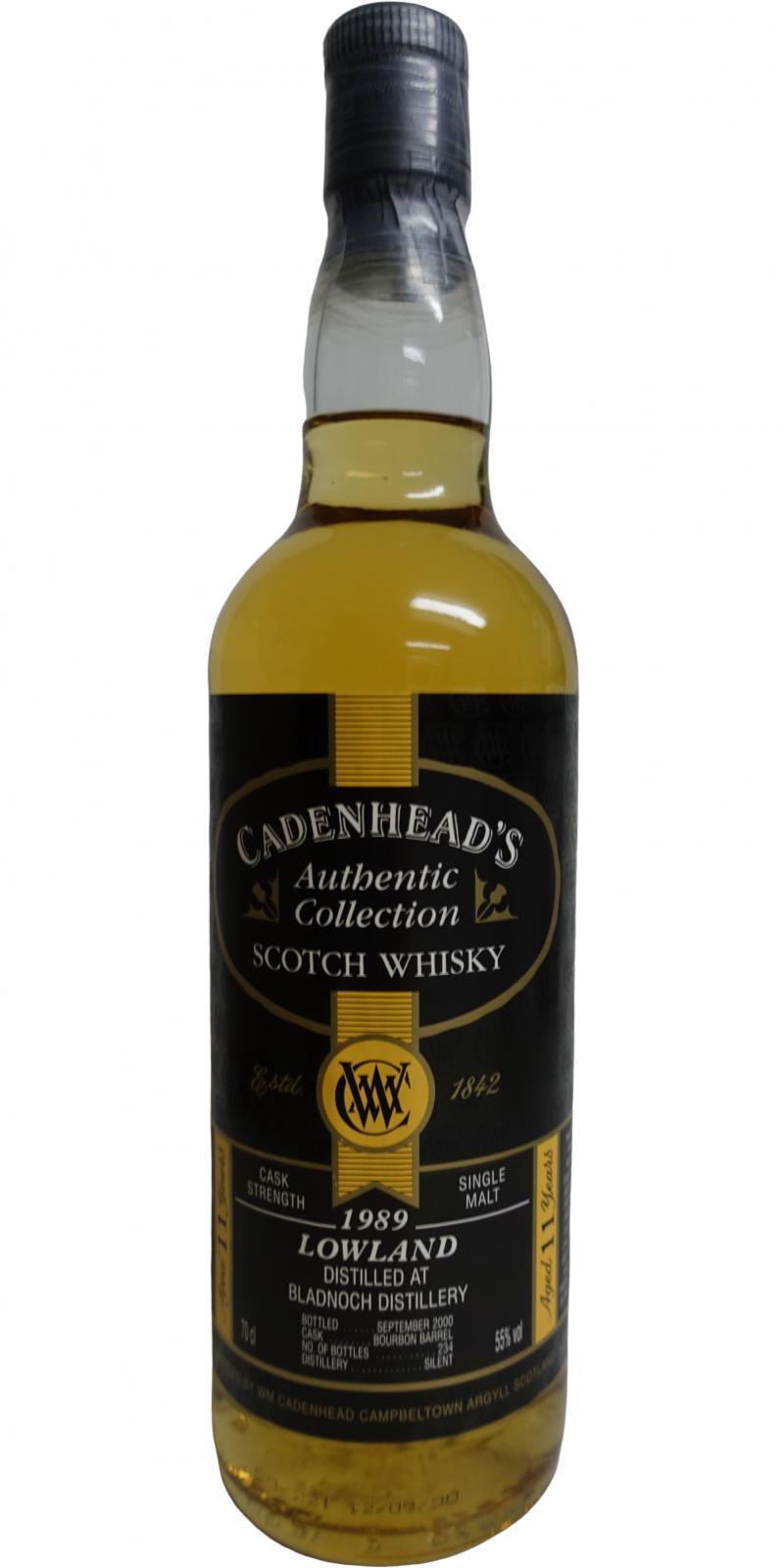 Bladnoch 1989 CA Authentic Collection