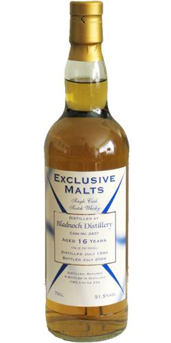 Bladnoch 1990 CWC Exclusive Malts