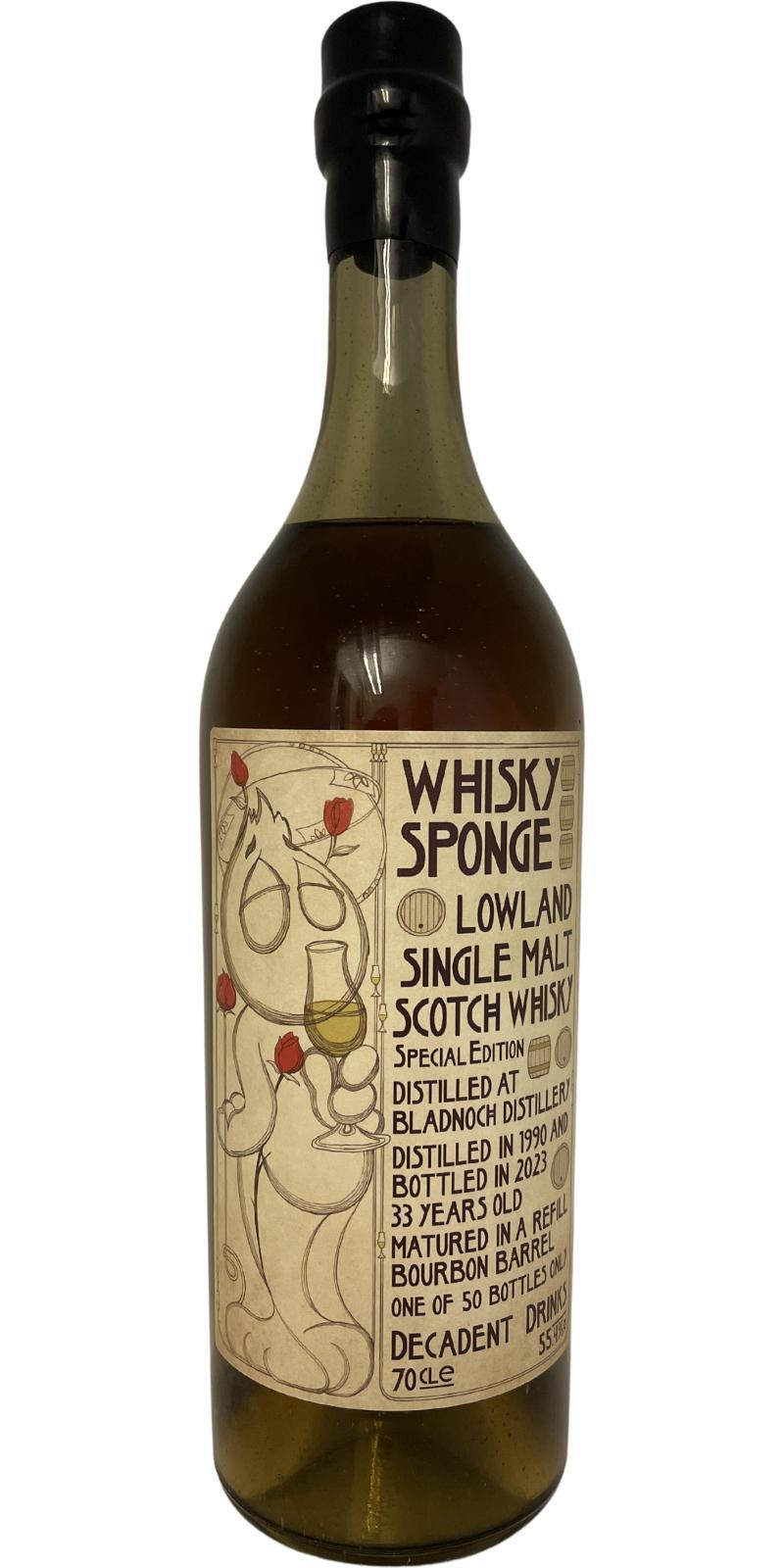 Bladnoch 1990 DeDr Whisky Sponge