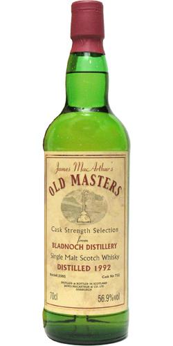 Bladnoch 1992 JM Old Masters - Cask Strength Selection