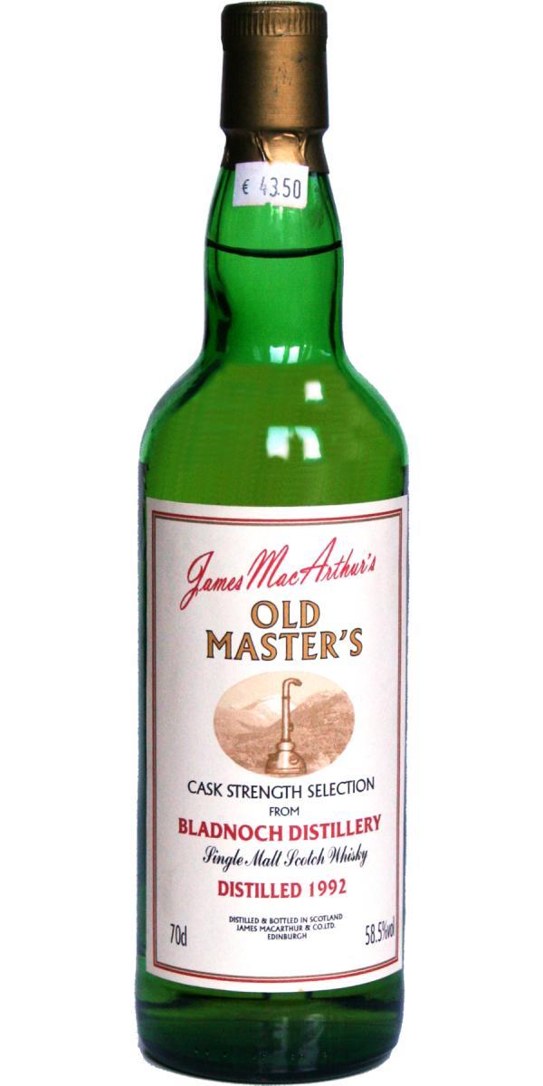 Bladnoch 1992 JM Old Master's - Cask Strength Selection