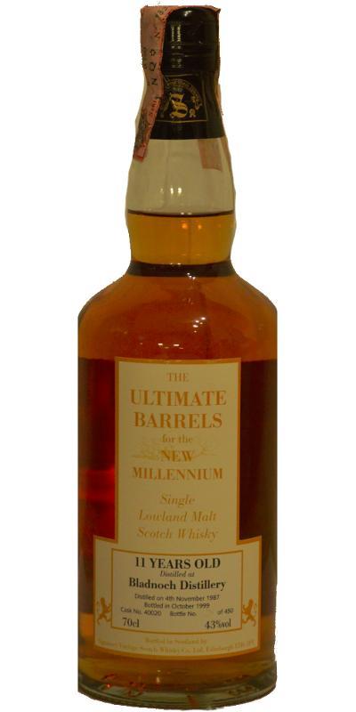 Bladnoch 1987 SV The Ultimate Barrels for the new Millennium