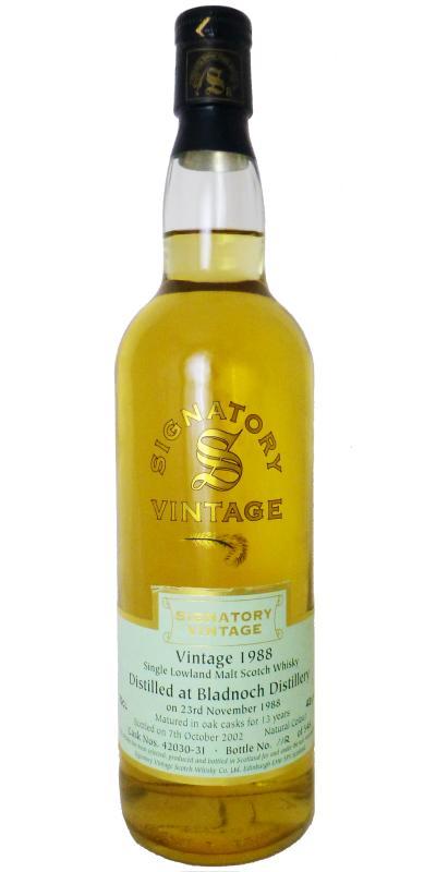 Bladnoch 1988 SV Vintage Collection