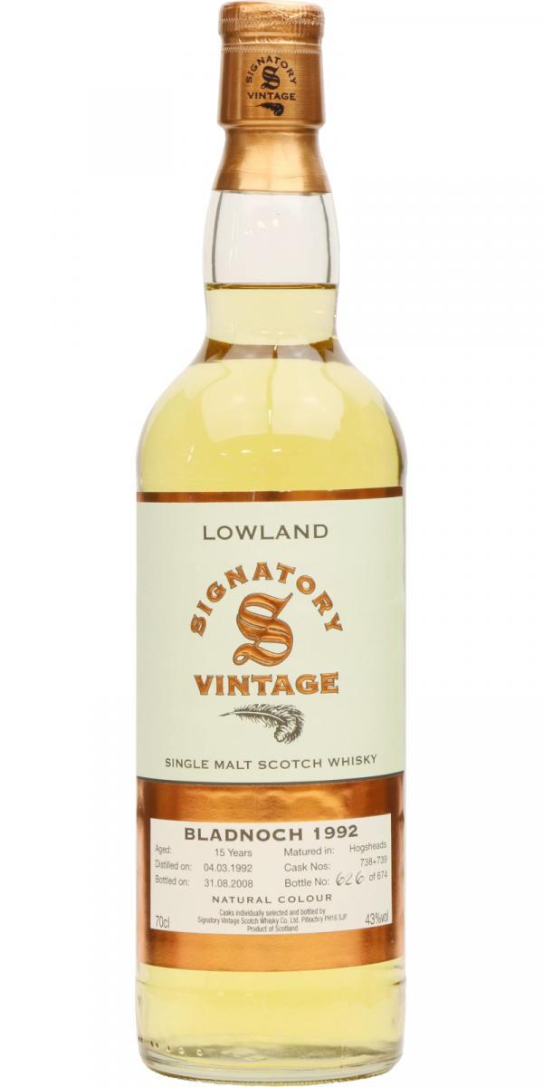 Bladnoch 1992 SV Vintage Collection