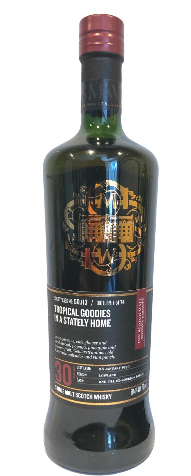 Bladnoch 1990 SMWS 50.113 Tropical goodies in a stately home