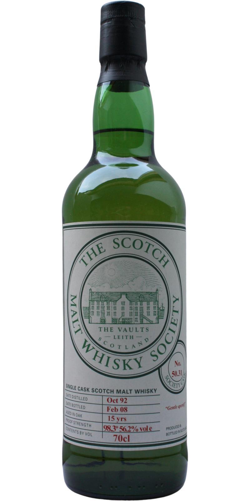 Bladnoch 1992 SMWS 50.31 Gentle aperitif