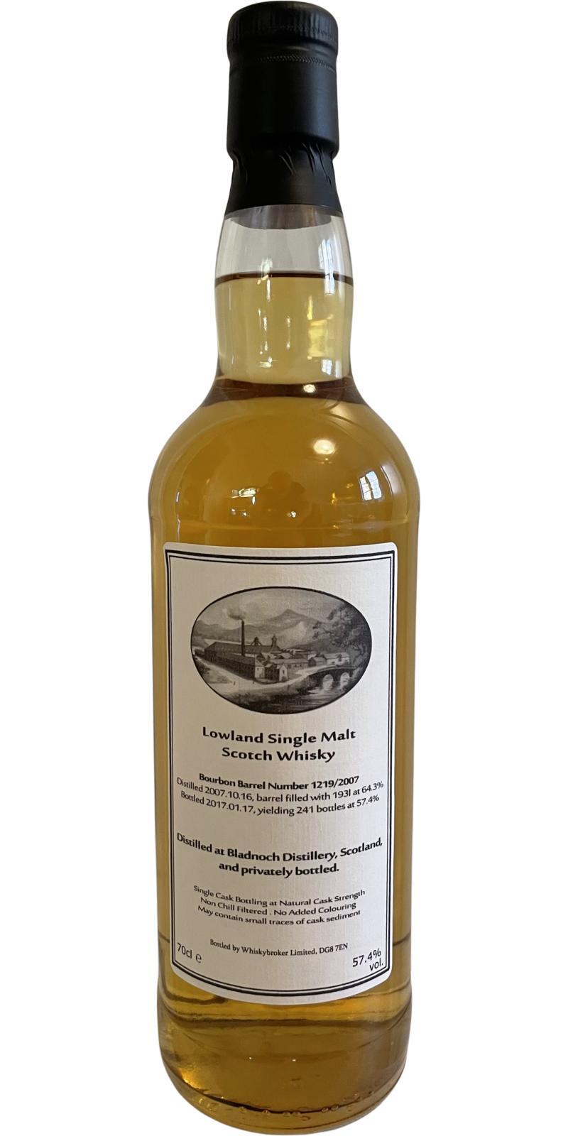 Bladnoch 2007 WhB Private Bottling