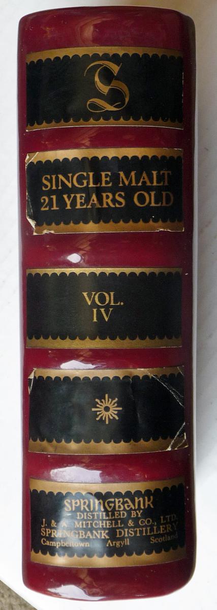 Springbank 21-year-old Ceramic Book Vol. IV