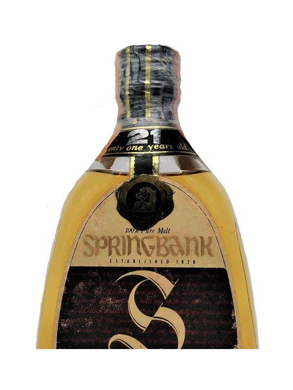 Springbank 21-year-old 100% Pure Malt - red thistle - Pear Shape bottle
