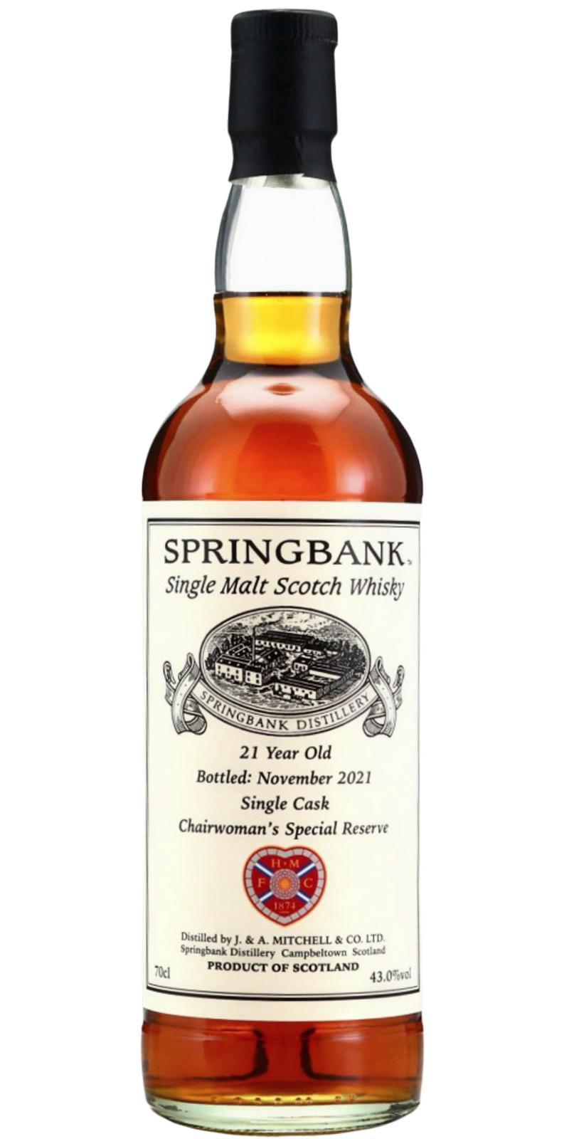Springbank 21-year-old Private Bottling