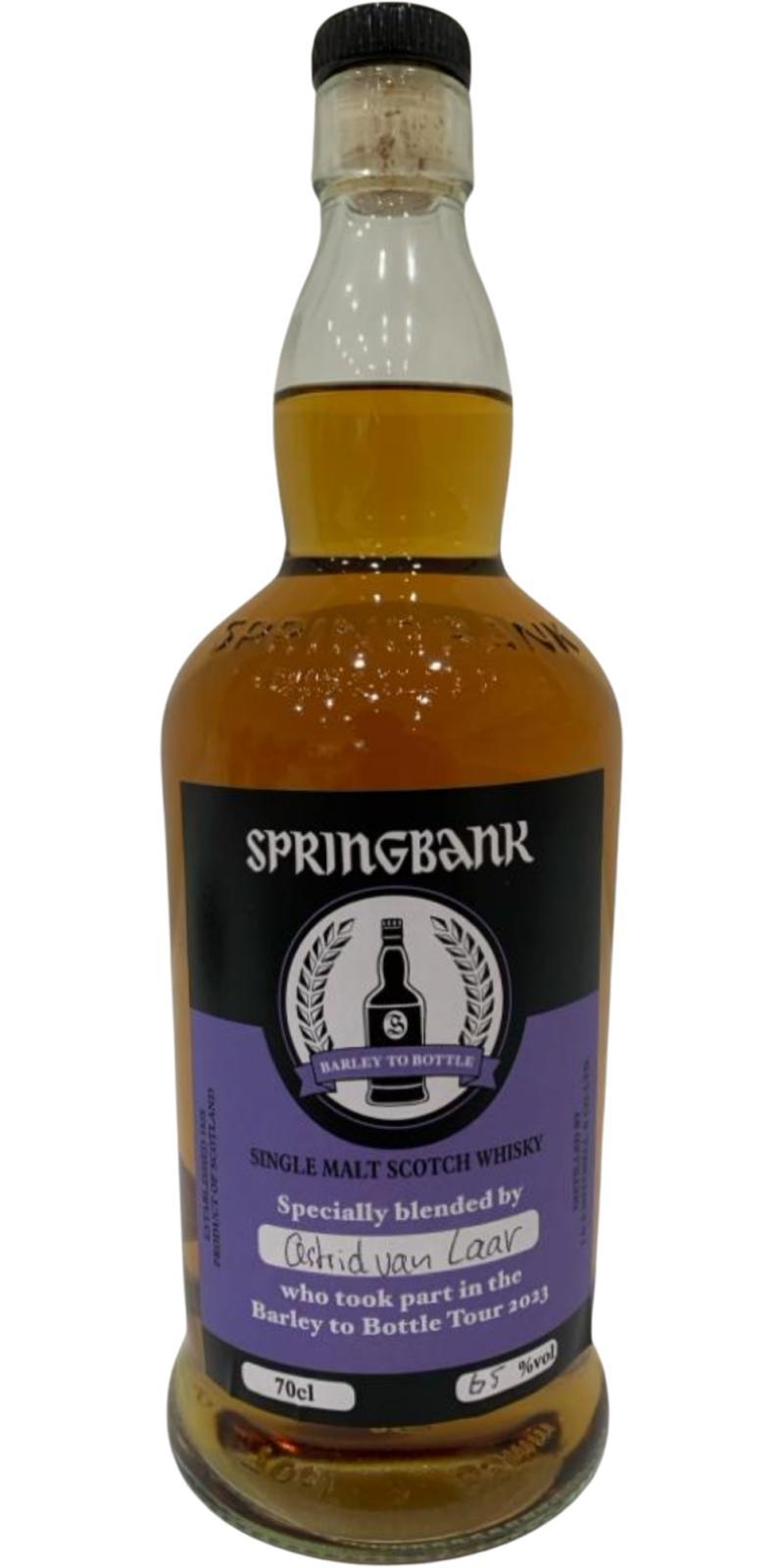 Springbank Barley to Bottle Tour 2023