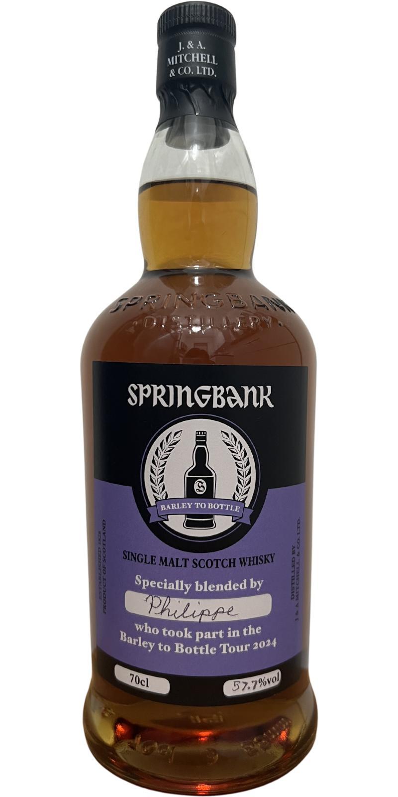 Springbank Barley to Bottle Tour 2024