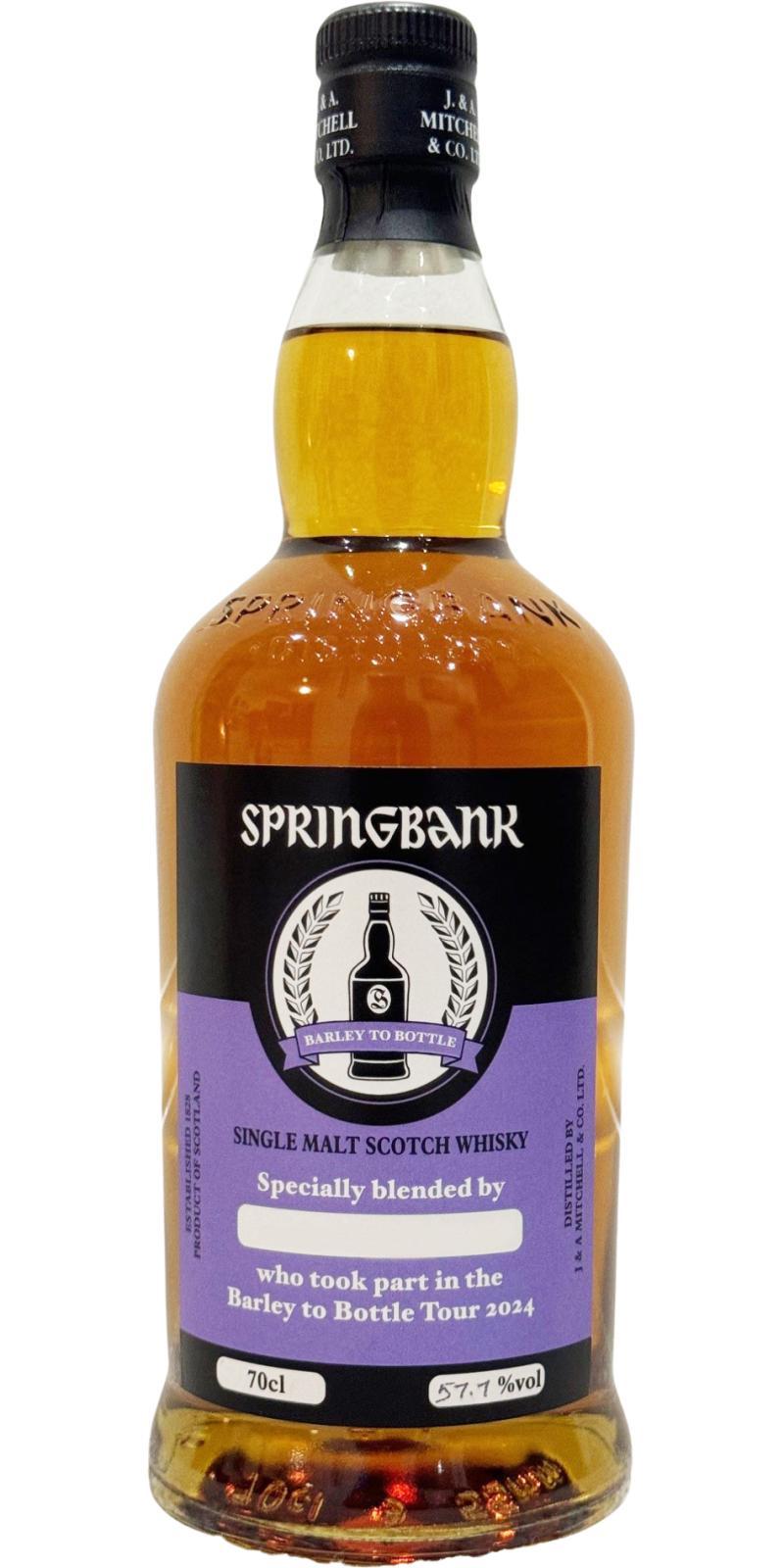Springbank Barley to Bottle Tour 2024