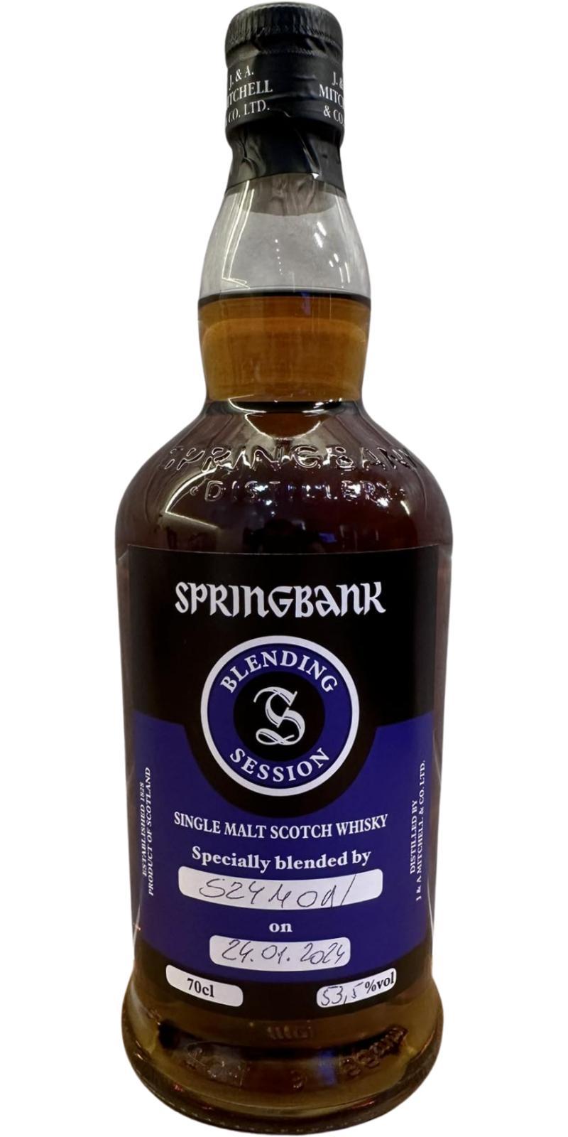 Springbank Blending Session 2024