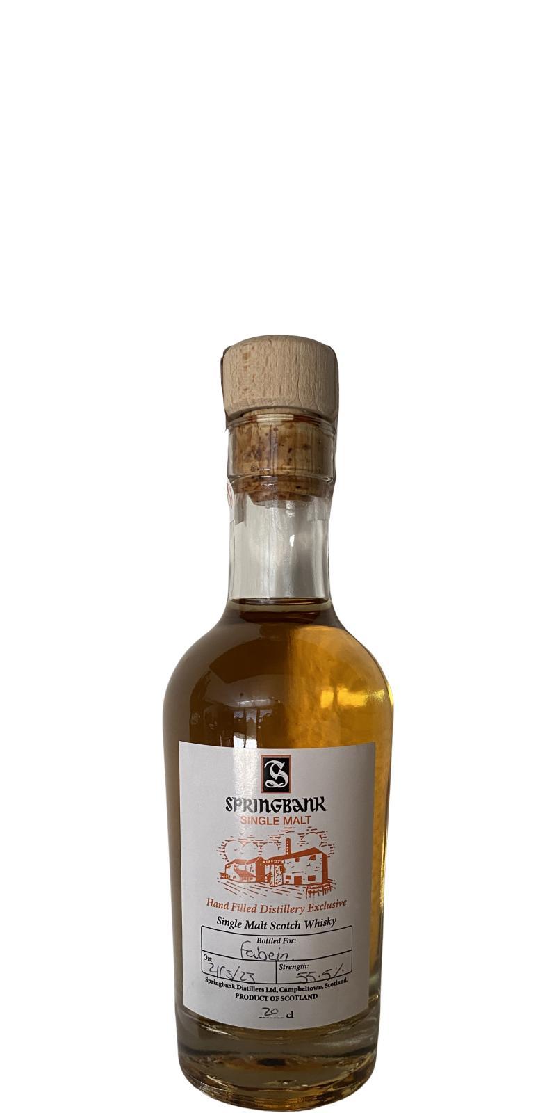 Springbank Hand Filled Distillery Exclusive