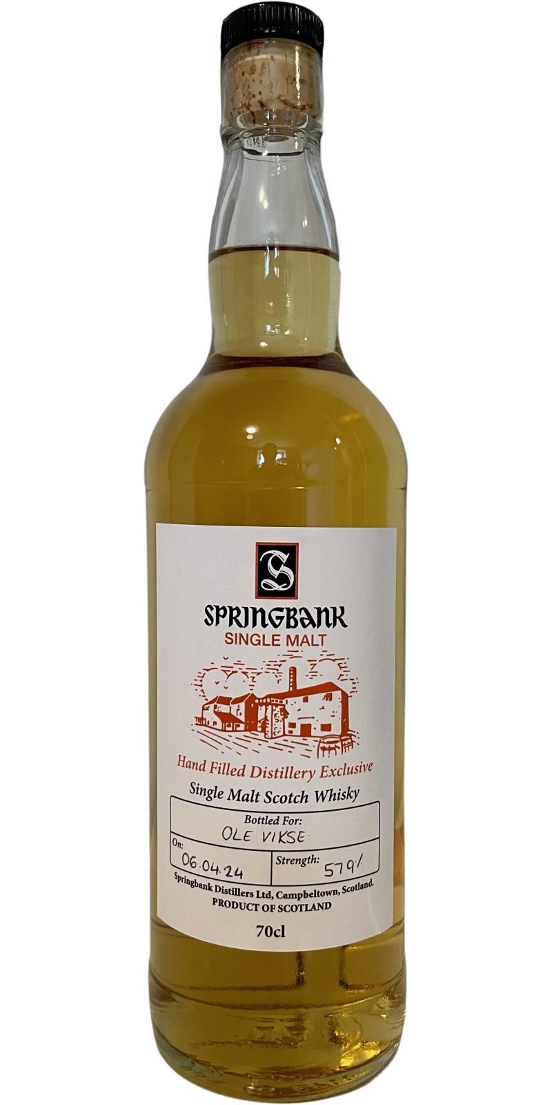 Springbank Hand Filled Distillery Exclusive