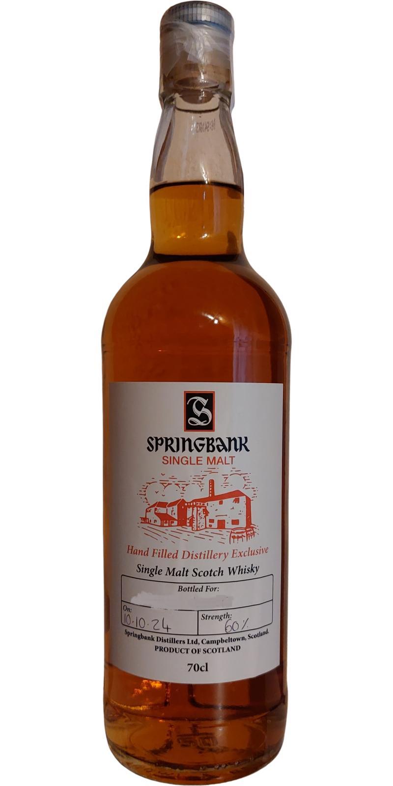 Springbank Hand Filled Distillery Exclusive