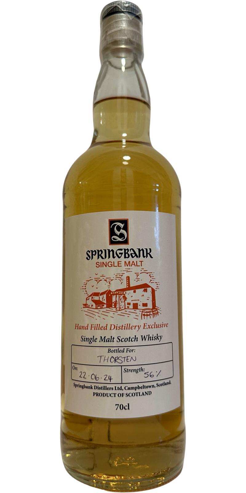 Springbank Hand Filled Distillery Exclusive