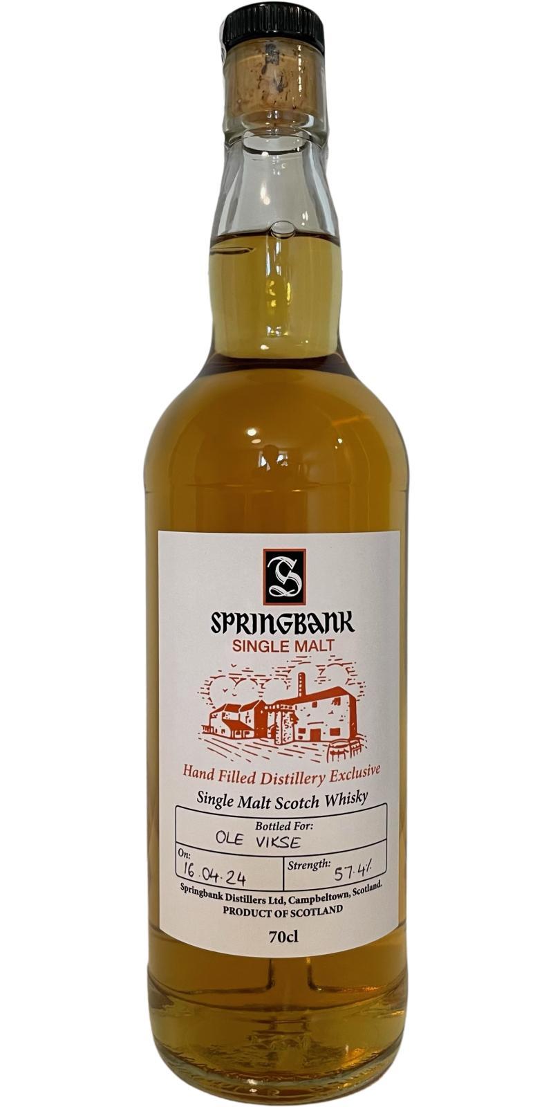 Springbank Hand Filled Distillery Exclusive