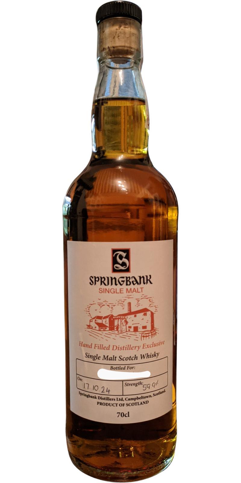 Springbank Hand Filled Distillery Exclusive