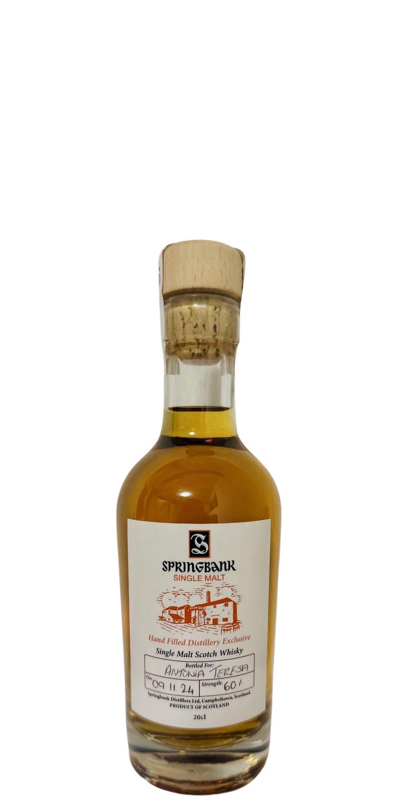 Springbank Hand Filled Distillery Exclusive