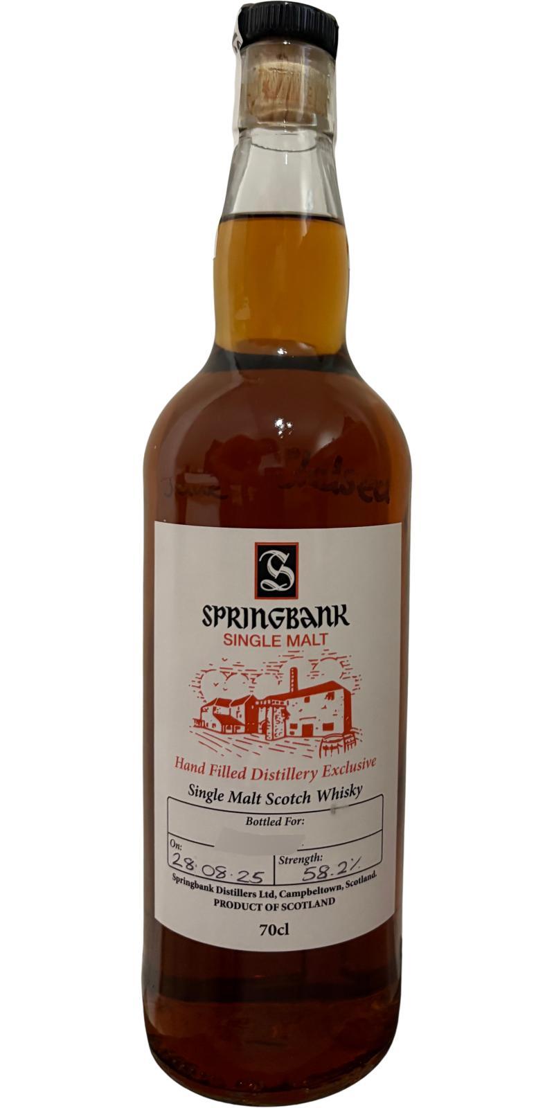 Springbank Hand Filled Distillery Exclusive