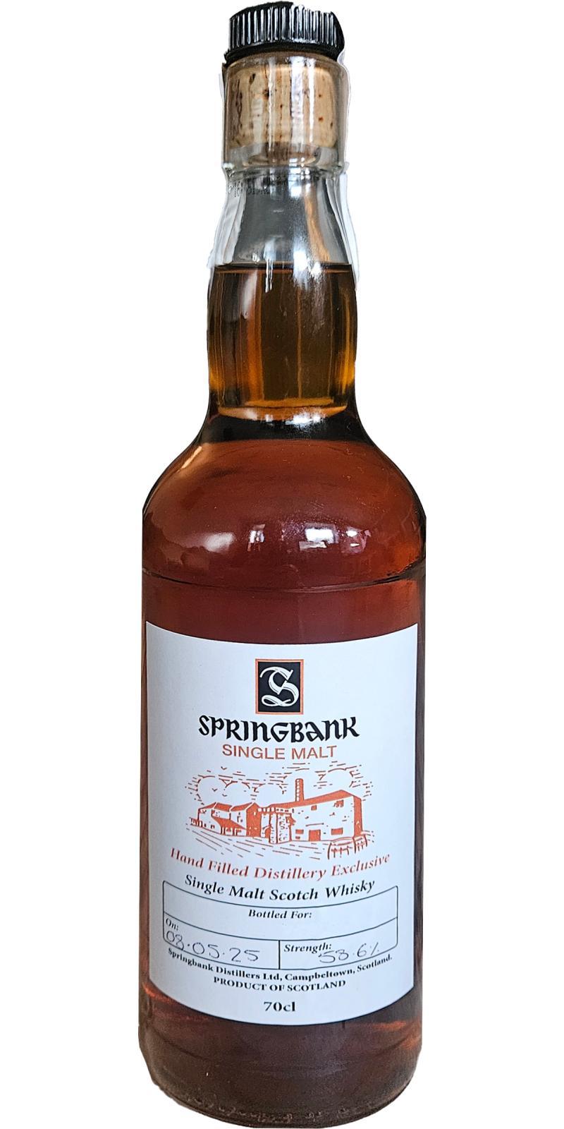 Springbank Hand Filled Distillery Exclusive