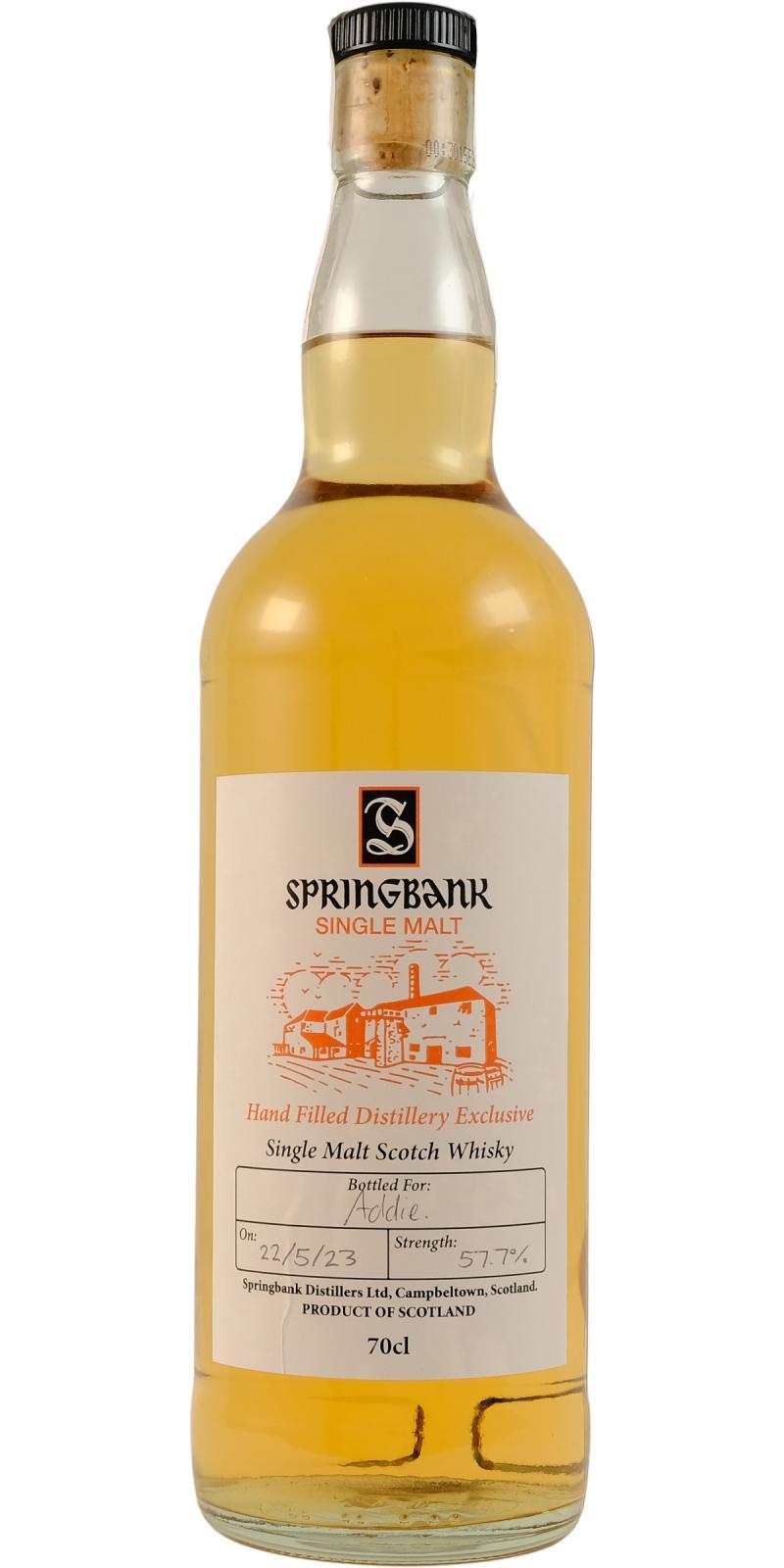 Springbank Hand Filled Distillery Exclusive