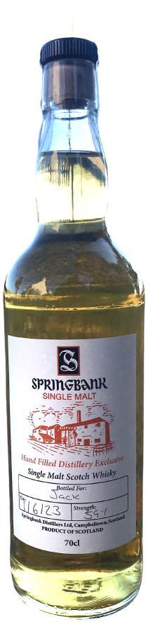 Springbank Hand Filled Distillery Exclusive