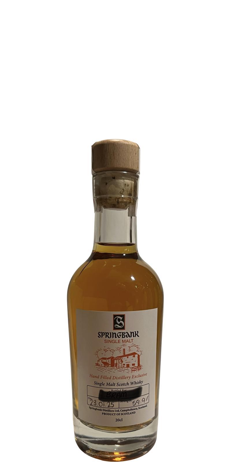 Springbank Hand Filled Distillery Exclusive