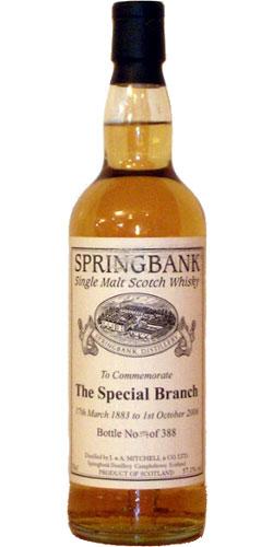 Springbank Private Bottling The Special Branch