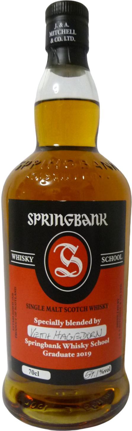 Springbank Single Malt Scotch Whisky Whisky School 2019