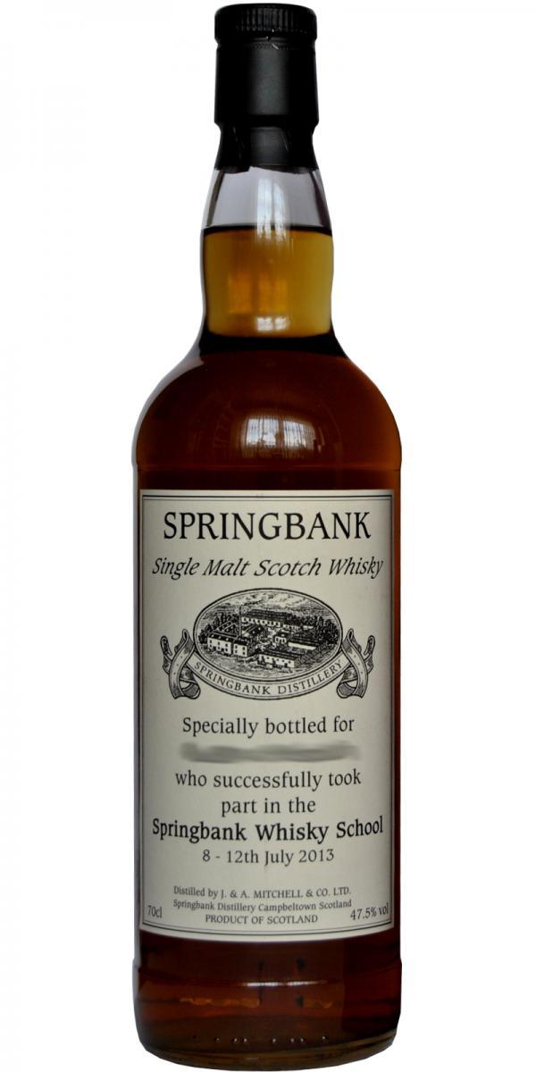 Springbank Whisky School 2013