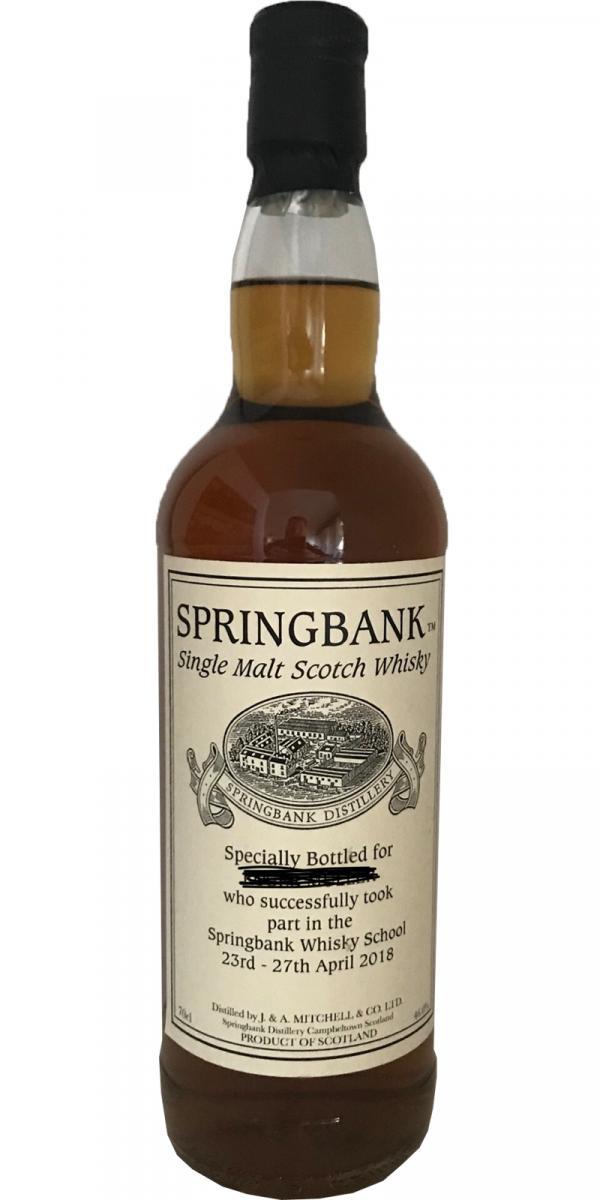 Springbank Whisky School 2018