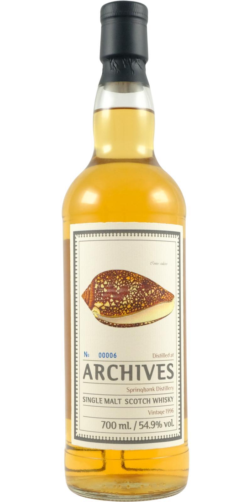 Springbank 1996 Arc Shells from the Bay of Caraccas