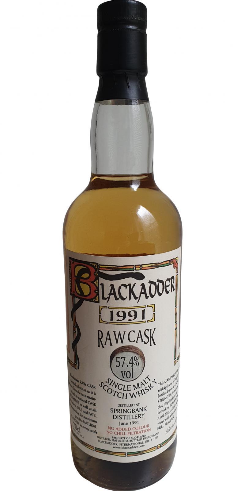 Springbank 1991 BA Raw Cask
