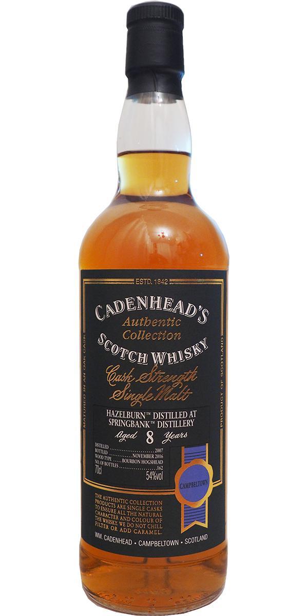 Hazelburn 2007 CA Authentic Collection