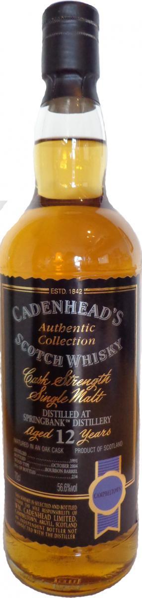 Springbank 1991 CA Authentic Collection