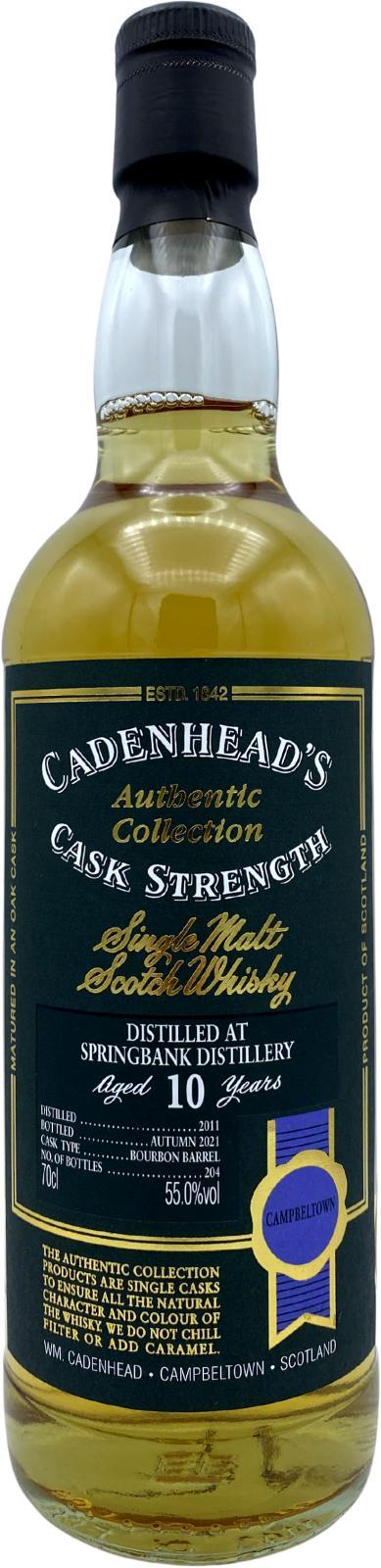 Springbank 2011 CA Authentic Collection