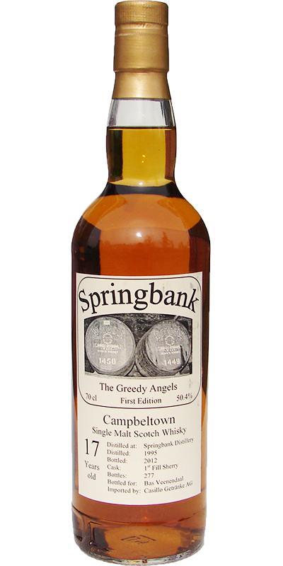 Springbank 1995 CG Greedy Angels - 1st Edition