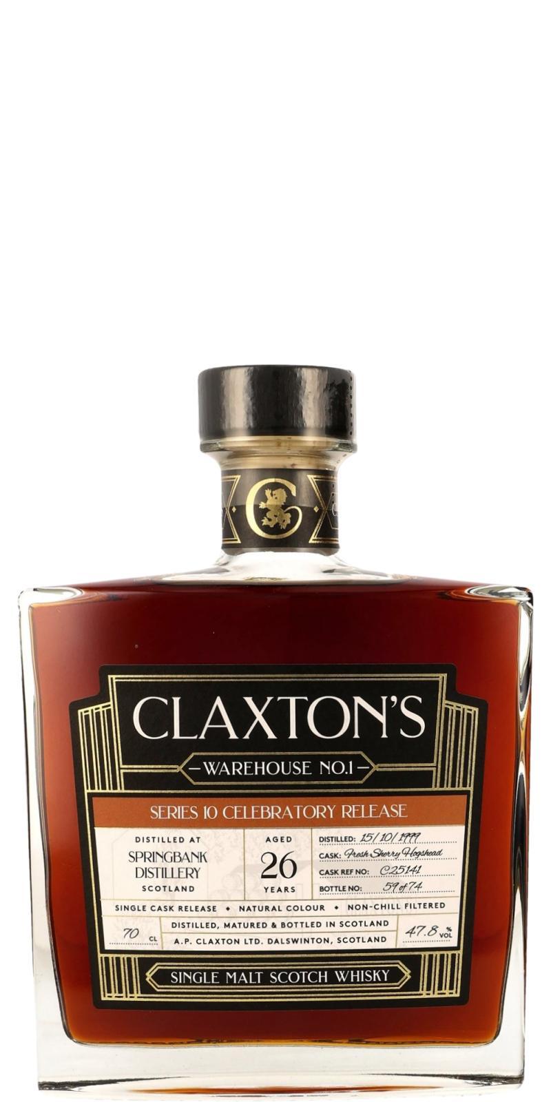 Springbank 1999 Cl Warehouse No. 1