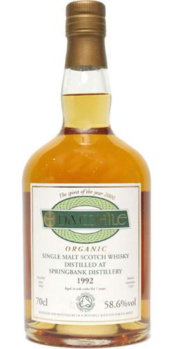 Springbank 1992 DMD Organic