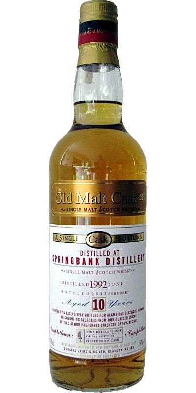 Springbank 1992 DL The Old Malt Cask