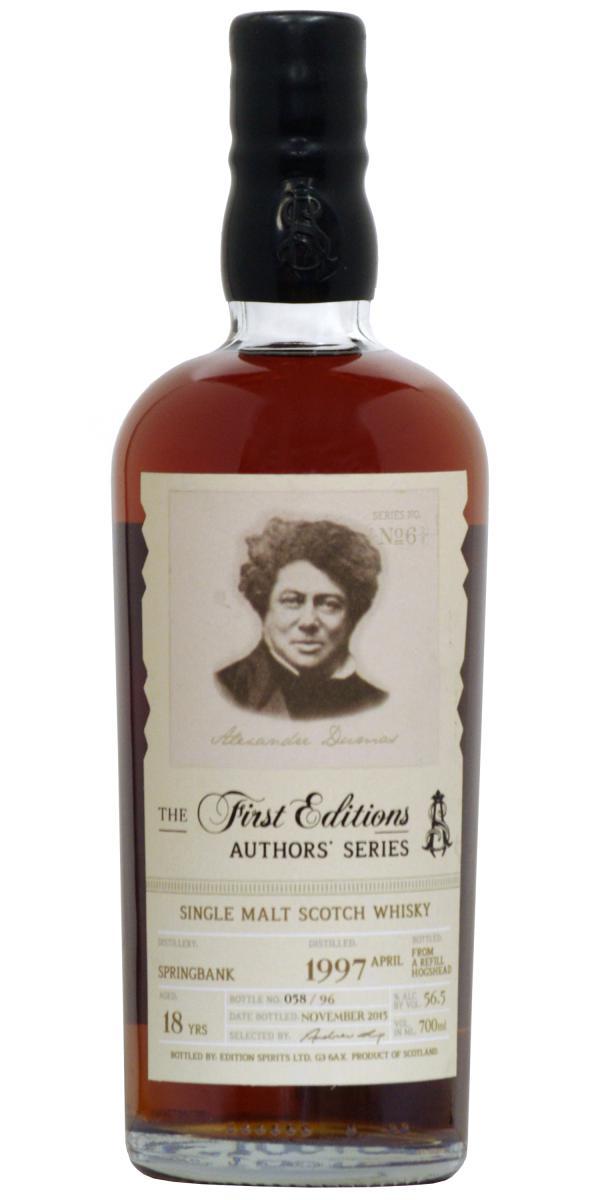 Springbank 1997 ED The First Editions - Authors' Series