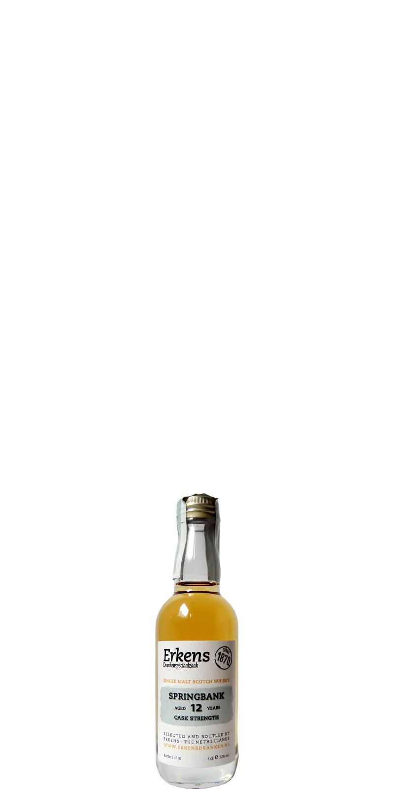 Springbank 12-year-old ErW Cask Strength - Miniature