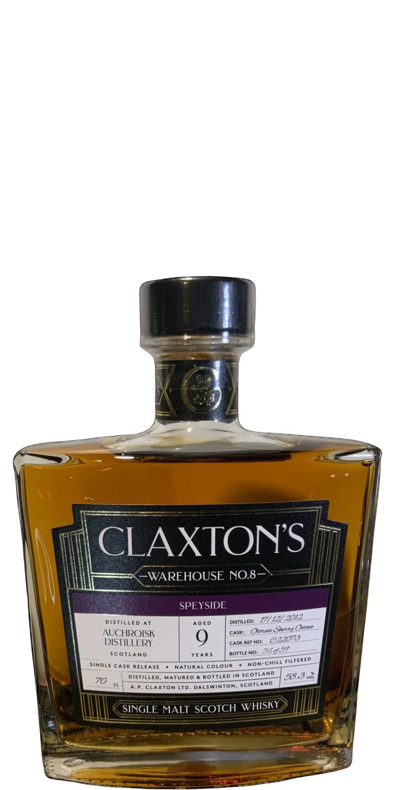 Auchroisk 2012 Cl Warehouse No. 8