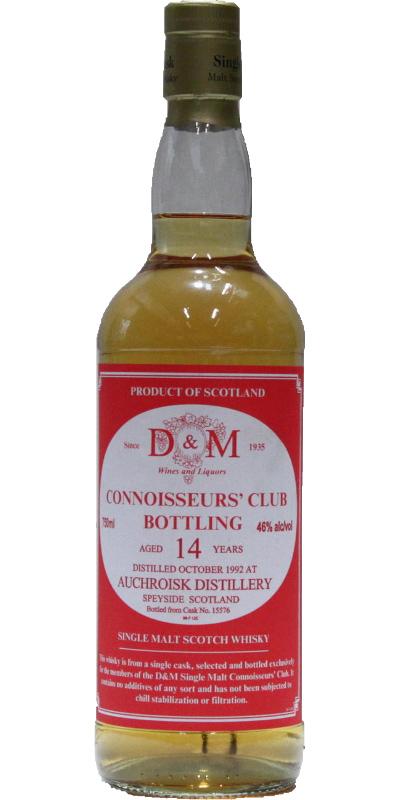 Auchroisk 1992 D&M Connoisseurs' Club
