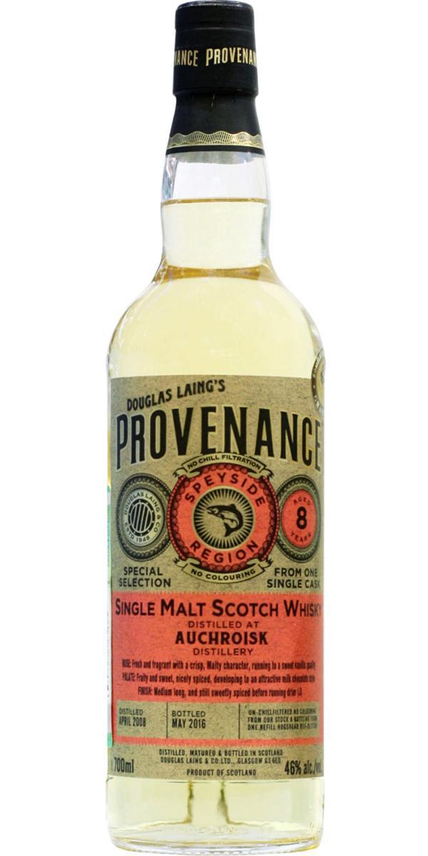 Auchroisk 2008 DL Provenance
