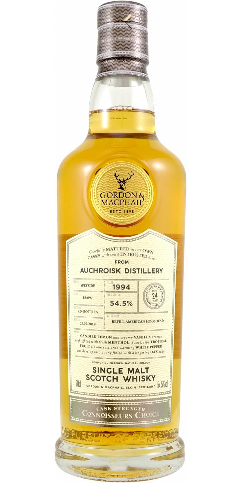 Auchroisk 1994 GM Connoisseurs Choice - Cask Strength